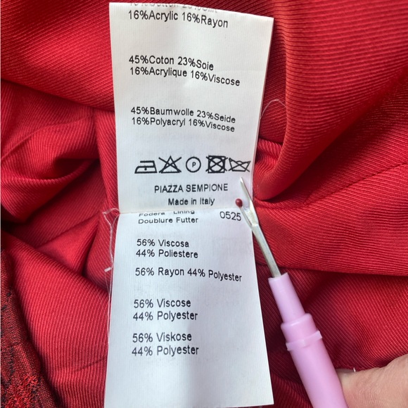 Piazza Sempione Textured Silk Blend Sheath Dress Sz IT 40 - Picture 11 of 12